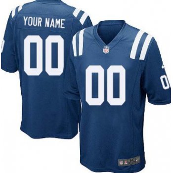 Kids' Nike Indianapolis Colts Customized Blue Game Jersey