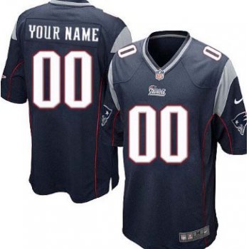 Kids' Nike New England Patriots Customized Blue Limited Jersey