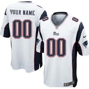 Kids' Nike New England Patriots Customized White Limited Jersey