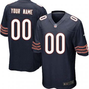 Men's Nike Chicago Bears Customized Blue Game Jersey