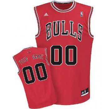 Kids Chicago Bulls Customized Red Jersey