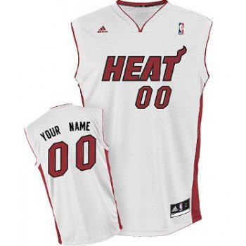Mens Miami Heat Customized White Jersey