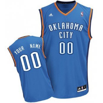 Mens Oklahoma City Thunder Customized Light Blue Jersey