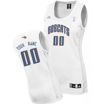 Womens Charlotte Bobcats Customized White Jersey