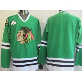 Chicago Blackhawks Mens Customized Green Jersey