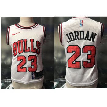 Chicago Bulls #23 Michael Jordan White Toddlers Jersey