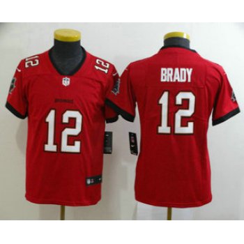 Youth Tampa Bay Buccaneers #12 Tom Brady Red 2020 NEW Vapor Untouchable Stitched NFL Nike Limited Jersey