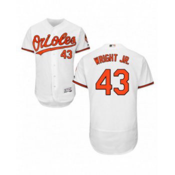 Youth Baltimore Orioles #43 Mike Wright Jr. Authentic White Home Flex Base Jersey