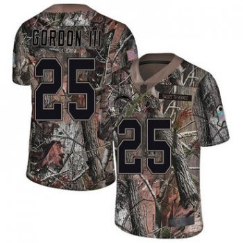 Chargers #25 Melvin Gordon III Camo Youth Stitched Football Limited Rush Realtree Jersey