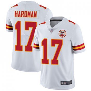 Chiefs #17 Mecole Hardman White Youth Stitched Football Vapor Untouchable Limited Jersey
