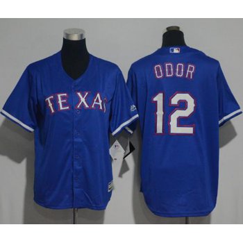 Rangers #12 Rougned Odor Blue Cool Base Stitched Youth Baseball Jersey