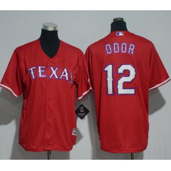 Rangers #12 Rougned Odor Red Cool Base Stitched Youth Baseball Jersey