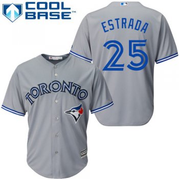 Blue Jays #25 Marco Estrada Grey Cool Base Stitched Youth Baseball Jersey