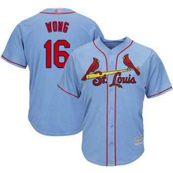 Cardinals #16 Kolten Wong Light Blue Cool Base Stitched Youth Baseball Jersey