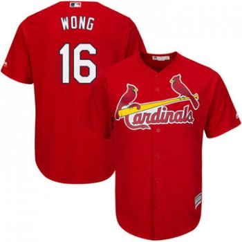 Cardinals #16 Kolten Wong Red Cool Base Stitched Youth Baseball Jersey