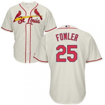 Cardinals #25 Dexter Fowler Cream Cool Base Stitched Youth Baseball Jersey