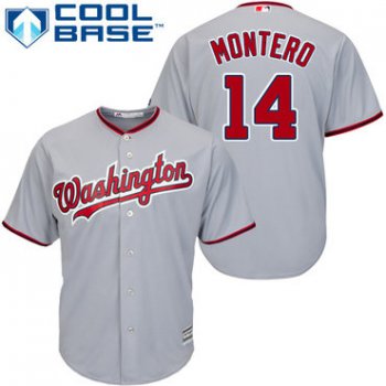 Nationals #14 Miguel Montero Grey Cool Base Stitched Youth Baseball Jersey