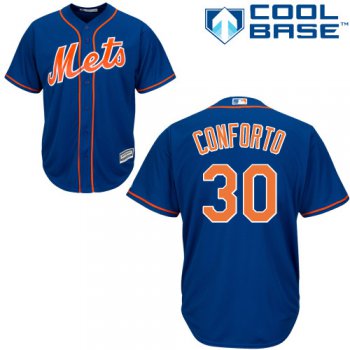 Mets #30 Michael Conforto Blue Cool Base Stitched Youth Baseball Jersey