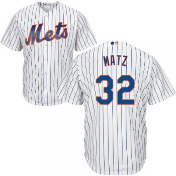 Mets #32 Steven Matz White(Blue Strip) Cool Base Stitched Youth Baseball Jersey