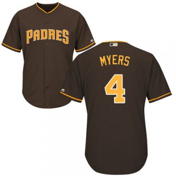 Padres #4 Wil Myers Brown Cool Base Stitched Youth Baseball Jersey