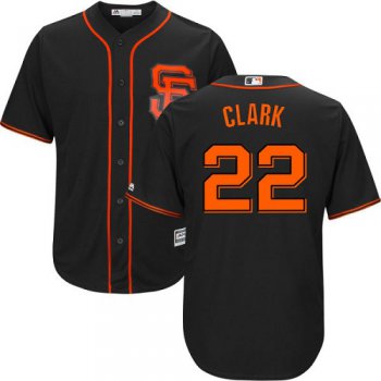 Giants #22 Will Clark Black Alternate Cool Base Stitched Youth Baseball Jersey