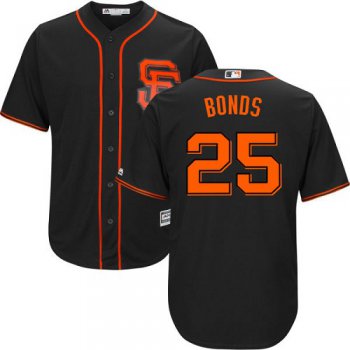 Giants #25 Barry Bonds Black Alternate Cool Base Stitched Youth Baseball Jersey