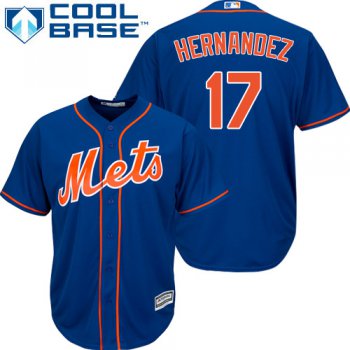 Mets #17 Keith Hernandez Blue Cool Base Stitched Youth Baseball Jersey