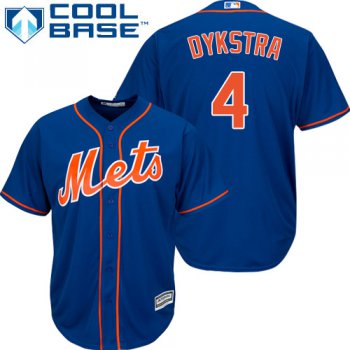 Mets #4 Lenny Dykstra Blue Cool Base Stitched Youth Baseball Jersey