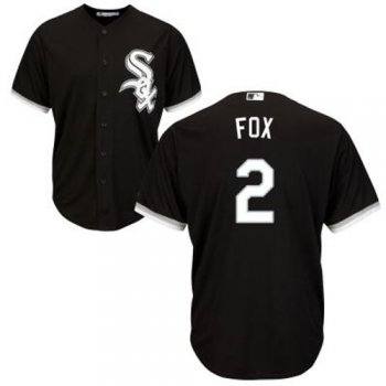 White Sox #2 Nellie Fox Black Alternate Cool Base Stitched Youth Baseball Jersey