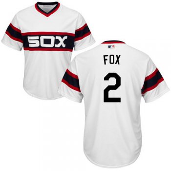 White Sox #2 Nellie Fox White Alternate Home Cool Base Stitched Youth Baseball Jersey