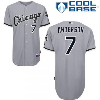 White Sox #7 Tim Anderson Grey Road Cool Base Stitched Youth Baseball Jersey