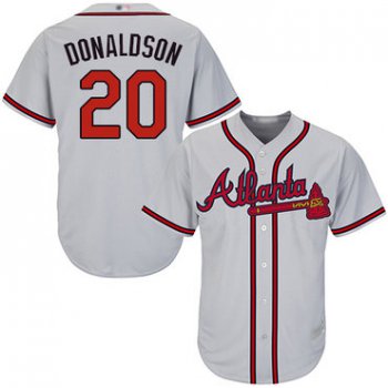 Braves #20 Josh Donaldson Grey Cool Base Stitched Youth Baseball Jersey