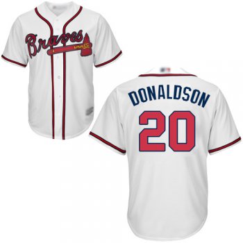 Braves #20 Josh Donaldson White Cool Base Stitched Youth Baseball Jersey