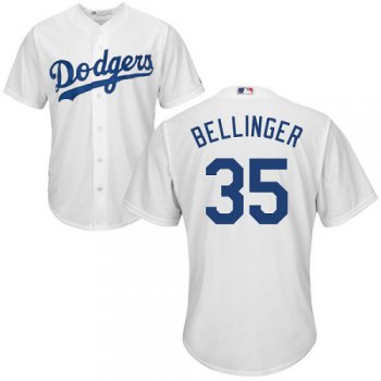 Dodgers #35 Cody Bellinger White Cool Base Stitched Youth Baseball Jersey