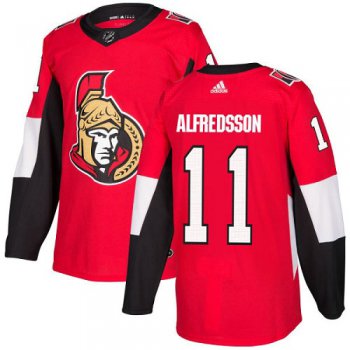 Youth Adidas Senators 11 Daniel Alfredsson Red Home Authentic Stitched NHL Jersey
