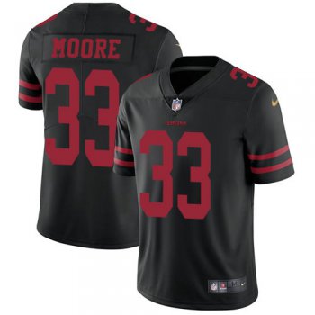Youth Nike 49ers 33 Tarvarius Moore Black Alternate Stitched NFL Vapor Untouchable Limited Jersey