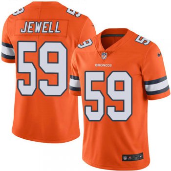 Youth Nike Broncos 59 Josey Jewell Orange Stitched NFL Limited Rush Jersey