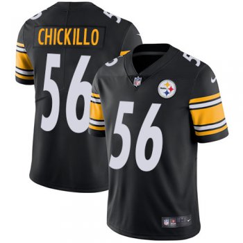 Youth Pittsburgh Steelers #56 Anthony Chickillo Black Nike NFL Home Vapor Untouchable Limited Jersey