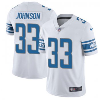 Nike Lions #33 Kerryon Johnson White Youth Stitched NFL Vapor Untouchable Limited Jersey