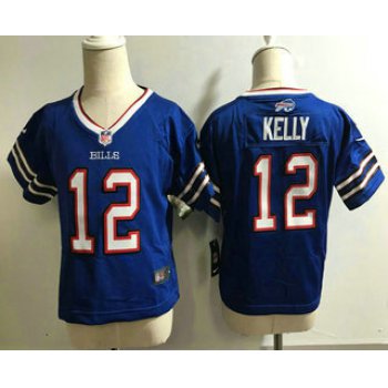 Toddler Buffalo Bills #12 Jim Kelly Retired Royal Blue Stitched NFL Nike Game Jersey
