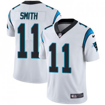 Nike Panthers #11 Torrey Smith White Youth Stitched NFL Vapor Untouchable Limited Jersey