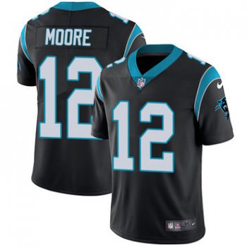 Nike Panthers #12 DJ Moore Black Team Color Youth Stitched NFL Vapor Untouchable Limited Jersey