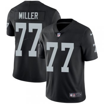 Nike Raiders #77 Kolton Miller Black Team Color Youth Stitched NFL Vapor Untouchable Limited Jersey