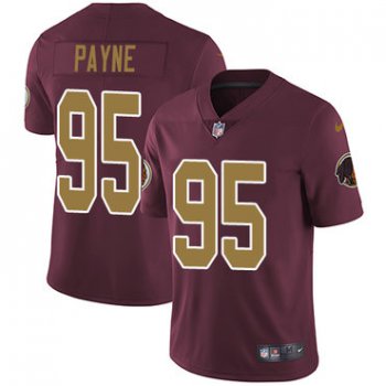 Nike Redskins #95 Da'Ron Payne Burgundy Red Alternate Youth Stitched NFL Vapor Untouchable Limited Jersey