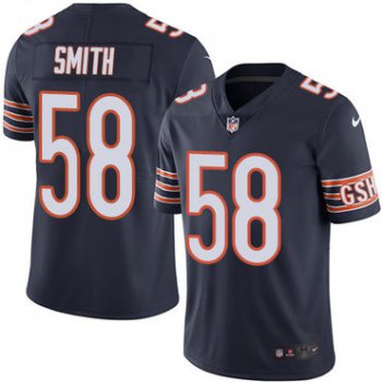 Nike Bears #58 Roquan Smith Navy Blue Team Color Youth Stitched NFL Vapor Untouchable Limited Jersey