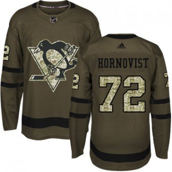 Adidas Pittsburgh Penguins #72 Patric Hornqvist Green Salute to Service Stitched Youth NHL Jersey