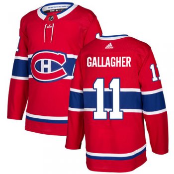 Adidas Montreal Canadiens #11 Brendan Gallagher Red Home Authentic Stitched Youth NHL Jersey