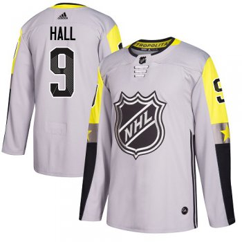 Adidas New Jersey Devils #9 Taylor Hall Gray 2018 All-Star Metro Division Authentic Stitched Youth NHL Jersey
