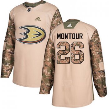 Adidas Ducks #26 Brandon Montour Camo Authentic 2017 Veterans Day Youth Stitched NHL Jersey