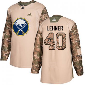 Adidas Sabres #40 Robin Lehner Camo Authentic 2017 Veterans Day Youth Stitched NHL Jersey